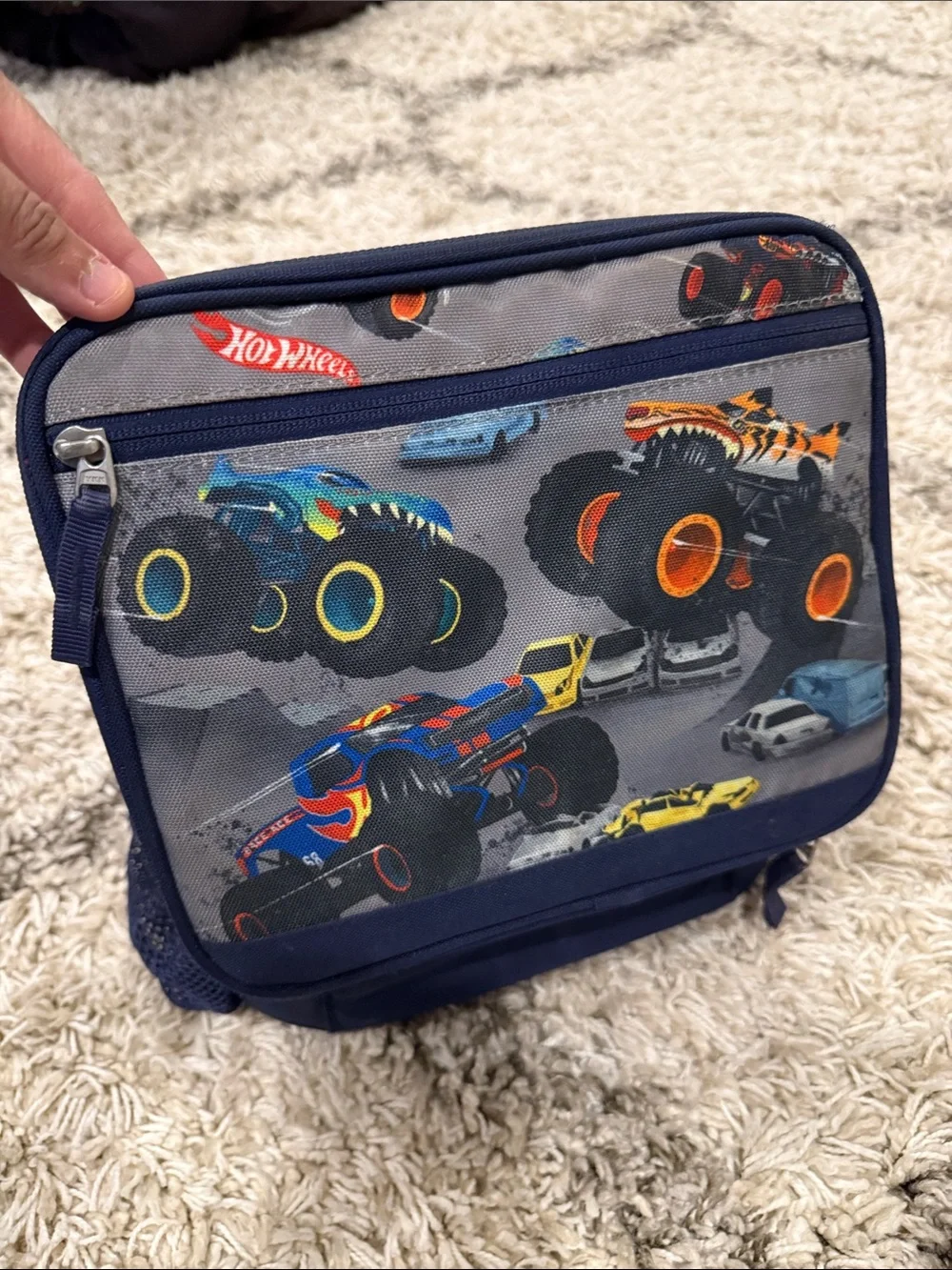 Kids' Monster Truck Backpack and Lunch Bag Set - Blue